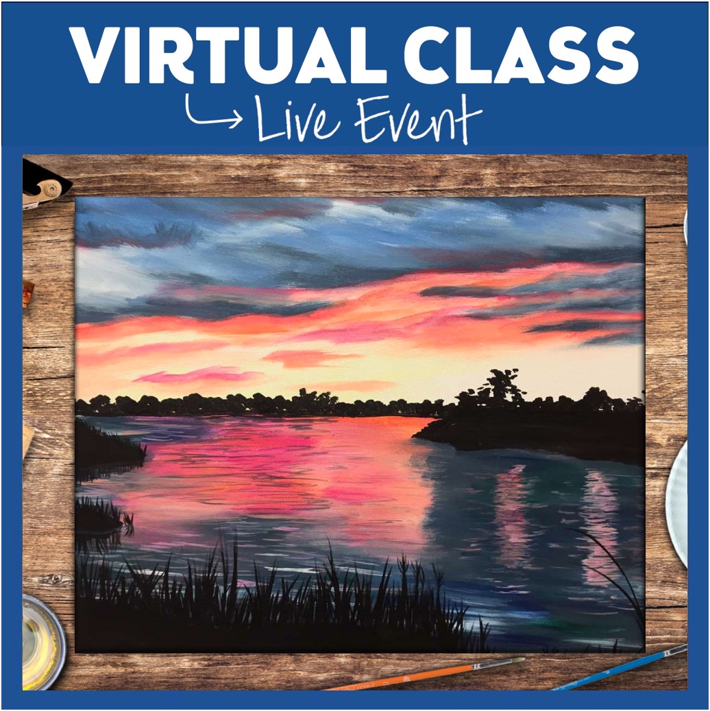 LIVE INTERACTIVE VIRTUAL CLASS-PAINTING KIT INCLUDED